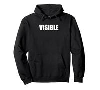 Visible Sudadera con Capucha, Unisex para Adultos, Negro, XXL