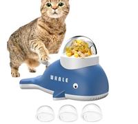 Visible Treat Motivation: Featuring a Funny Blend of Eating and Playing, This Dog Treat Dispenser Toy captivates Pets Instantly with Its Transparent Viewing Area showcasing Snacks Inside, Encouraging