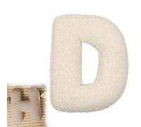 VISIOLEX Cojín de Felpa Alfabeto, cojín Decorativo de sofá Cama con Forma de Letra Inicial (D)