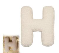 VISIOLEX Cojín de Felpa Alfabeto, cojín Decorativo de sofá Cama con Forma de Letra Inicial (H)