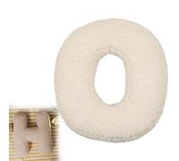 VISIOLEX Cojín de Felpa Alfabeto, cojín Decorativo de sofá Cama con Forma de Letra Inicial (O)