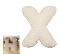 VISIOLEX Cojín de Felpa Alfabeto, cojín Decorativo de sofá Cama con Forma de Letra Inicial (X)
