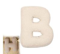 VISIOLEX Cojín de Peluche con Letras, cojín Decorativo para sofá Cama, con Forma de Letra Inicial (B)