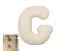VISIOLEX Cojín de Peluche con Letras, cojín Decorativo para sofá Cama, con Forma de Letra Inicial (G)