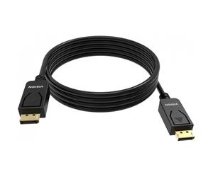 Vision 2m black 8k displayport cable
