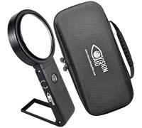 VISION AID Lupa Manos Libres 30x con Luces LED Ultraluminosas Recargables por USB y Estuche | Lupa 40x con Soporte Ajustable para Lectura