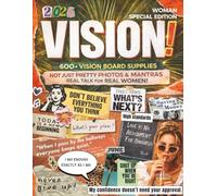 Vision Board Book for Women 2026: 600+ Ready-to-Cut Words, Quotes, Images & Creative Prompts for Goal Setting, Dream Boards, Journaling, Scrapbooking & Planning (Vision Board Supplies)