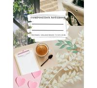 Vision Board Composition Notebook: Aesthetic College Ruled Journal with Uplifting Quotes for Growth, Confidence, and Progress | 7.5 x 9.25 in | 110 Pages
