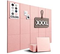 Vision Board - Tablero de corcho para paredes, 59 x 36 pulgadas, paquete de 15, azulejos de corcho de fieltro, tablero de anuncios grande, panel de corcho para oficina, paneles de pared de fieltro