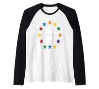 Visión cósmica ojos de poder. Regalo novedoso. Camiseta Manga Raglan