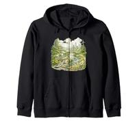 Visión de Ciudad ecológica para un Futuro Verde Sudadera con Capucha