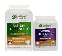 Vision Defender AMD and Vision Defender MZ Macula Health Bundle - AREDS2 Formula boosted by Optimum High Strength Meso-Zeaxanthin Vegan Health Supplement (90 Days Supply)