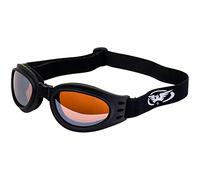 Visión Global aventura plegable motocicleta gafas negro brillante marcos con conducción Espejo Lentes