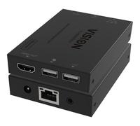 Vision HDMI-over-IP Receiver Receptor AV 1920 x 1200 Cat5e Cat6 Alámbrico USB Type-A