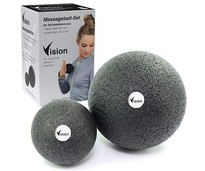 Vision Juego de bolas de masaje I 6+10cm I Material ecológico y duradero I automasaje para fascia I Liberación de tensión I regeneración rápida I recomendado por profesionales