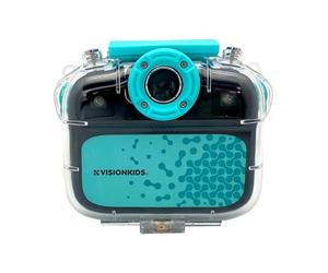 Vision Kids - Cámara Sumergible Infantil, Resolución 1080P HD, Resistente al Agua, Fotos y Video, MP3, Ideal para Aventuras al Aire Libre, Regalo Creativo para Niños