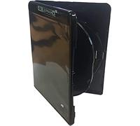 Vision Media® - 2pcs x 4k Triple Ultra HD Negro Blu Ray Case - Almacena cualquier disco Dvd/Blu Ray/Juegos