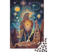 Visión Mística del Águila 1000 Piezas Stock De Cartas Premium Paquete De Rompecabezas Entusiastas De Jigsaw Senior Difícil Desafío Decoración De Paredes Paquete De Valor 70x50cm/1000pcs
