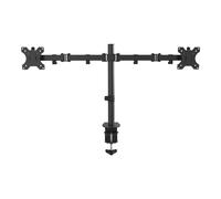 VISION Monitor Desk Post Dual Black VFM-DPD2B