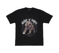 VISION OF SUPER- Rock Tiger Print Tee Camiseta Negra- Tops- Hombre- Negro- XL- Rock Tiger Print Tee Camiseta Negra