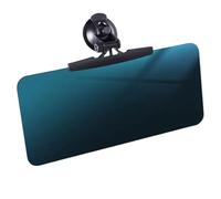 Vision Shield - Extensor de visera de coche, bloqueador solar, antirreflejos, polarizado, accesorio de conducción, tamaño estándar, policarbonato gris carbón tintado con rotación de cien ochenta