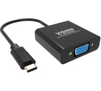 Vision TC-USBCVGA/BL adaptador de cable de vídeo USB C VGA (D-Sub) Negro - Adapt