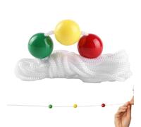 Vision Trainer - Cuerda ajustable de 3 colores con cuentas móviles | Herramientas de entrenamiento de convergencia de visión ocular para niños y estudiantes, coordinación ocular