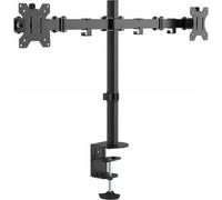 VISION Monitor Desk Post Dual Black VFM-DPD2B