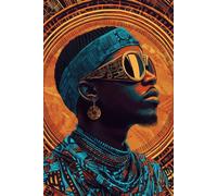 Visionary Vibes: Reflections of Power & Presence: A vibrant 6x9 notebook blending Afro-futuristic energy with cultural depth (Heritage and Legacy Collection)