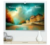 Visionen aus Linie und Raum (hochwertiger Premium Wandkalender 2026 DIN A2 quer), Kunstdruck in Hochglanz: Surreale Sehenswürdigkeiten