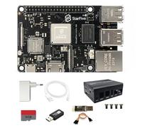 VisionFive 2 Lite RISC-V - Ordenador monoplaca, StarFive JH-7110S SoC 2/4/8 GB LPDDR4 WiFi6 BT5.4 HDMI2.0 Gigabit Ethernet, para educación, IIoT, Smart Home, 85 x 56 mm, compacto (kit de carcasa