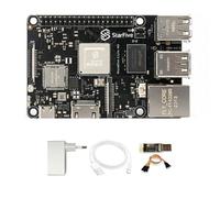 VisionFive 2 Lite RISC-V - Ordenador monoplaco, StarFive JH-7110S SoC 2/4/8 GB LPDDR4 WiFi6 BT5.4 HDMI2.0 Gigabit Ethernet, para educación, IIoT, Smart Home, 85 x 56 mm, compacto (Basic Kit, 2 + 0 GB)