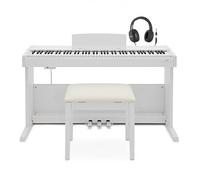 VISIONKEY-500 Piano digital 88 teclas calibradas Full Size acción de macillo Teclado de piano blanco con banco