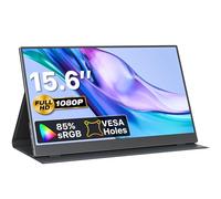 VisionOwl Monitor portátil de 15.6 Pulgadas, Pantalla Externa para Juegos, Full HD, 1080P, USB Tipo C, HDMI, IPS, con Cubierta para portátil, MacBook Surface PC, PS4/PS5, Xbox, VESA