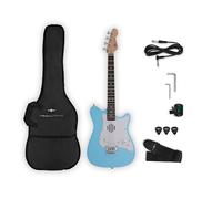 VISIONSTRING Mini Electric Guitar with In-Built Speaker Blue
