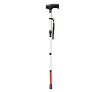 VISIONU Aluminio Baston de Soporte para Ciegos y Baja Vision Plegable, 4 Secciones, 80cm-90cm