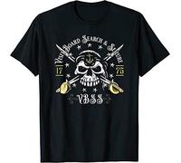 Visit Board Search and Seizure Vbss with Skull and Swords T-Shirt Black Graphic Unisex Tee Shirt, Negro , 3XL