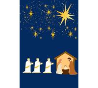 Visit by the Wise Men: 6X9 BLANKED LINED NOTEBOOK/JOURNAL