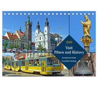 Visit Pilsen & Klatovy - Zwei böhmische Städte - Ein perfekter Urlaubstag (Tischkalender 2026 DIN A5 quer), CALVENDO Monatskalender: Pilsen und Klatovy - zwei böhmische Kleinode erleben
