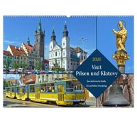 Visit Pilsen & Klatovy - Zwei böhmische Städte - Ein perfekter Urlaubstag (Wandkalender 2026 DIN A2 quer), CALVENDO Monatskalender: Pilsen und Klatovy - zwei böhmische Kleinode erleben