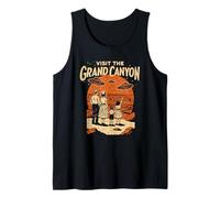 Visit The Grand Canyon Retro UFO & National Park Camiseta sin Mangas