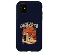 Visit The Grand Canyon Retro UFO & National Park Carcasa para iPhone 11