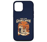 Visit The Grand Canyon Retro UFO & National Park Carcasa para iPhone 12/12 Pro