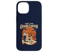 Visit The Grand Canyon Retro UFO & National Park Carcasa para iPhone 14
