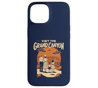 Visit The Grand Canyon Retro UFO & National Park Carcasa para iPhone 15