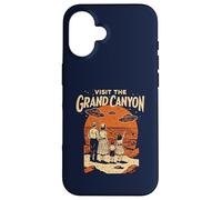 Visit The Grand Canyon Retro UFO & National Park Carcasa para iPhone 16