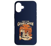 Visit The Grand Canyon Retro UFO & National Park Carcasa para iPhone 16 Plus