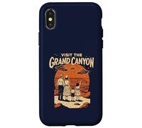 Visit The Grand Canyon Retro UFO & National Park Carcasa para iPhone X/XS