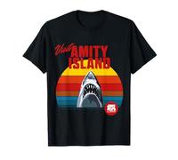Visita Amity Island Jaws 2025 Estilo Retro Camiseta