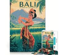 Visita Bali︰ Isla de los Dioses Rompecabezas de 1000 Piezas para Adolescentes Estimula la Mente Diversión Ajuste Espacios Ocio cautivador para Interiores acogedores (38x52cm)